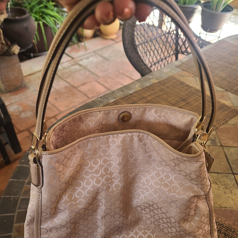 Coach Pink Canvas and Python No J1393-27843